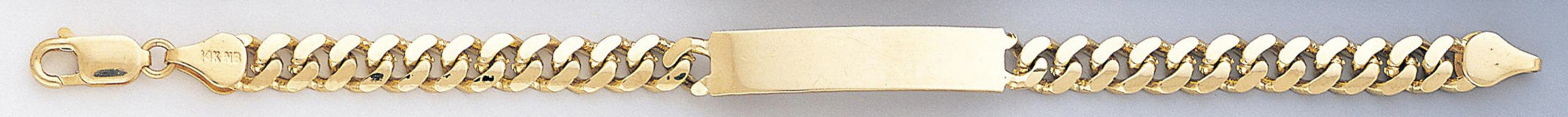 14k Gold 6mm Children's Id Link Bracelet 6"